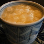 土家 - 23年11月　デザート　林檎のゼリー＆シャーベット