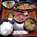 Kamameshi Uomasa - 焼き魚定食ランチ（サバ・ご飯大盛り）