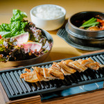 【Popularity! ] Enjoy samgyeopsal + your favorite Korean gourmet food! "Samgyeopsal lunch set"