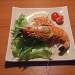 三日坊主 - エビ塩焼き