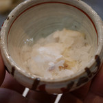 寿司栄 - 2019/2/9  フグの白子米粉と合わせた塩