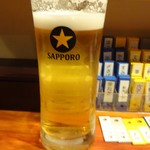 鮨屋とんぼ - 生ビール