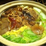 楽山 - 自然のきのこと地鶏のお鍋