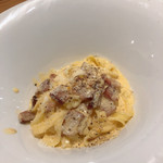Pasta＆Grill ANTIBES - トリュフとベーコン、ハーブ卵のカルボナーラ、タリアテッレ