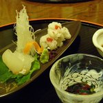 四季旬菜 みづほ - お造り　鯛・鱧
