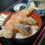 Sekisho Diya - 天丼セット（かけ蕎麦）