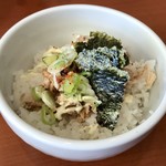 四代目麺処 ゆうじ - 鶏マヨご飯＠350円