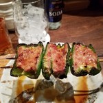 鳥茂 - ピーマン肉詰め