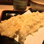 味奈登庵 - 穴子天ぷらといか天ぷら
