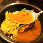 kanakoのスープカレー屋さん - Kanako'sチキングリルonライス（スープ）