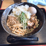 らーめん仙代 - 煮干しのまぜそば 中 ¥800 
      煮卵トッピング ¥90