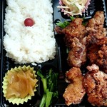 弁当 桜 - から揚げ弁当500円