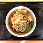 小諸そば - かき揚げ玉子そば（440円）