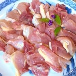 山の民 つづら - 昼定食の地鶏(2人前)。結構なボリューム