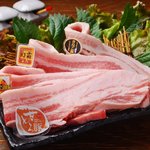 ヒカリ - サムギョプサル ４枚組セット（３～４人前）　3500円★【幻霧ポーク・ もみじ豚・ きなこ豚 ・甘とろ豚】