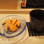 Sushi Senki - あん肝 有馬煮 ＆ 冷酒（山の井60）