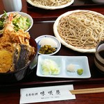 Misakiya - 天丼セット ご飯大盛￥1000