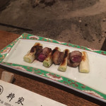 柳家 - 鴨の皮ねぎま