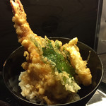 七里庵 - ざる膳の小天丼