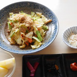Shi appuru - ゴーヤチャンプル定食