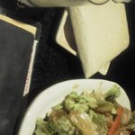 Syusainokakuregatukiakari - つきだしのサラダはドレッシングがとても美味しかったです