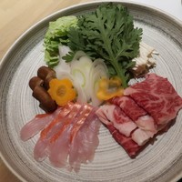 ダイニング 花火 - 金目鯛と牛、旬野菜のしゃぶしゃぶ