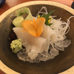 ごぼうのてっぺん - 函館産いかの刺身