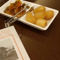 日光金谷ホテル - 薬味。勿論、ラッキョウはたまり漬け。(^-^)