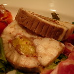 リッチ - 真かすべと秋ナスビのジュレ寄せ、焼きなすのソース