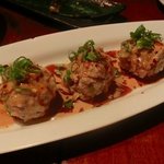 chopstick cafe 汁ベゑ - 超あら挽き日向地鶏の軟骨蒸しツクネ