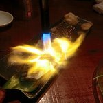 chopstick cafe 汁ベゑ - 目の前で炙ってくれます