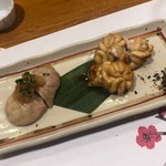 おけい鮨 - 鱈の白子とあん肝