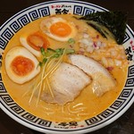 ラーメン 而今  - 濃厚味噌白湯+味タマ♪