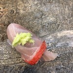 寿司栄 - 金目鯛の軽い炙り