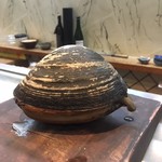 寿司栄 - 調理前の北寄貝