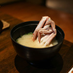 月のうさぎ - 2019年2月再訪：蟹のお味噌汁☆