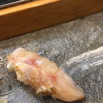 寿司栄 - 喉黒の握り