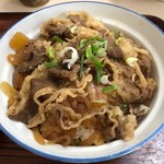 若草堂 - 牛丼(アップ)　甘辛な味付け、肉のうまさもきちんとある◎太めの糸こんにゃくがいい食感♪　2019/01/26