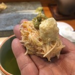 寿司栄 - 加能蟹の握り