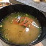 寿司栄 - お椀は蟹の味噌汁