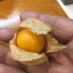 寿司栄 - 水菓子は食用鬼灯