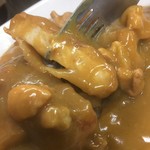 味の福龍 - カツカレーのアップ