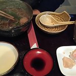 田久 - そばのお昼のセット　温かいそば