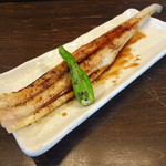 Extra large grilled conger eel with sauce