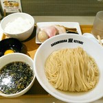 Sagamihara 欅 - 味玉つけ麺　１０００円＋大盛１．５玉１００円　玉子かけご飯(２００円)もつけてみました。