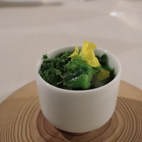 オルト - ●海老の出汁を使った菜花の茶碗蒸し