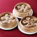 Assortment of three types Chinese dumpling