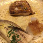 はらまさ - 焼き物はのどくろ。筍は春を感じます。