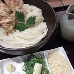 七弐八製麺 - 鶏天ぶっかけうどん（冷） （￥750）