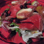 エスト! プロッシモ - 大多喜産、猪の自家製生ハム、イチジクのサラダ仕立て